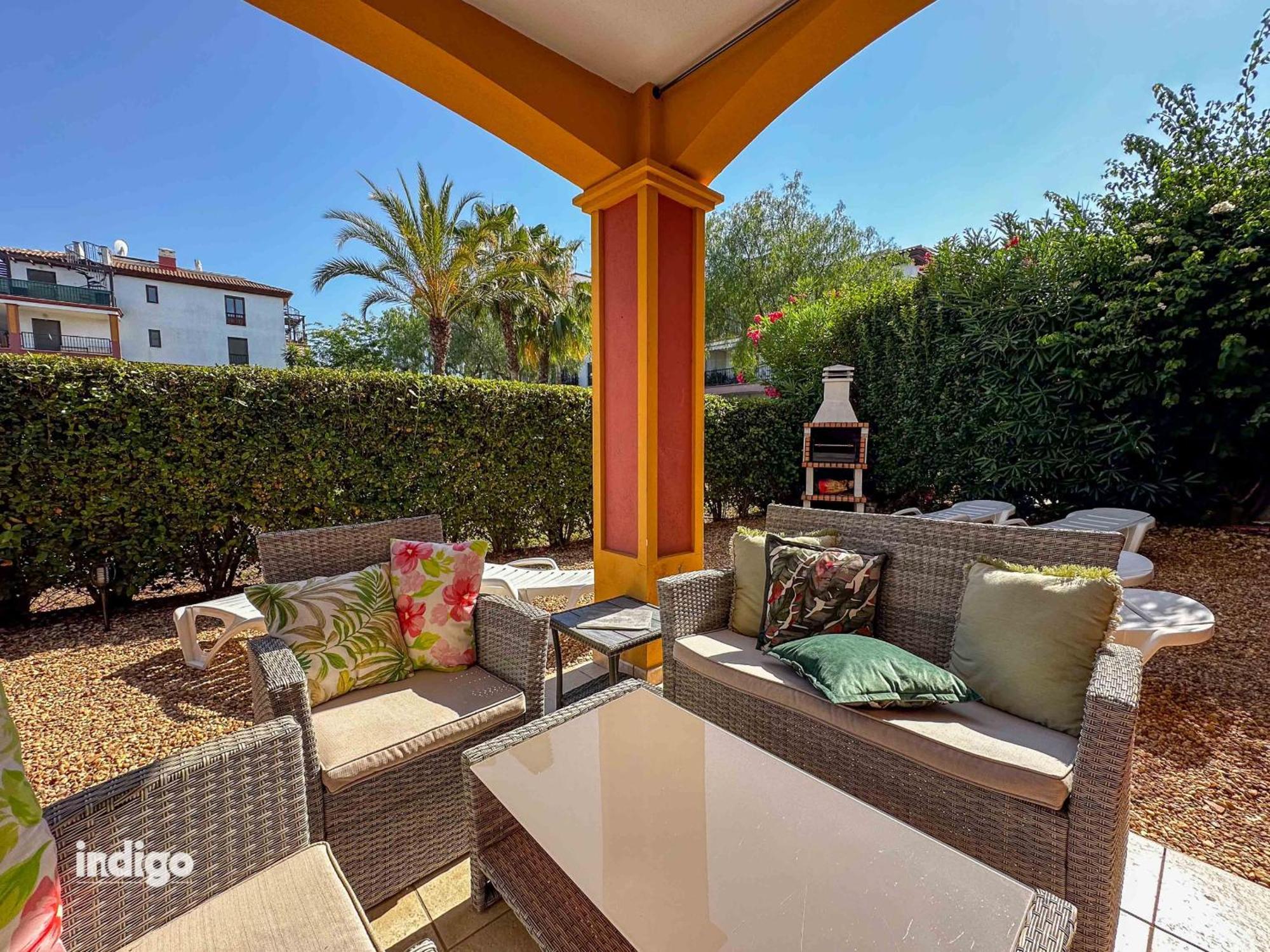 Con Jardin Y Acceso A La Piscina. Lejlighed Ayamonte Eksteriør billede